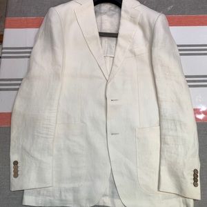 Suitsupply White Linen Jacket